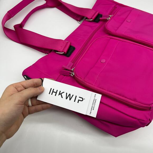IHKWIP Cargo Catchall Tote with Two Crossbody Straps Ruby Berry - Picture 12 of 12
